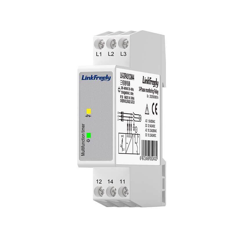 LK-控DPA1CM44三相保护继器电压监缺相漏相相序不平衡380V5无品牌