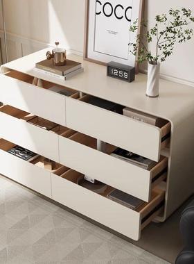 储烤漆实木斗22569柜加厚简约代卧室五斗柜奶油风尾收床纳柜客厅