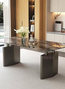 理石桌腿支架不NVW锈奢石茶桌桌脚钢底餐座岩板办公桌架金大属桌