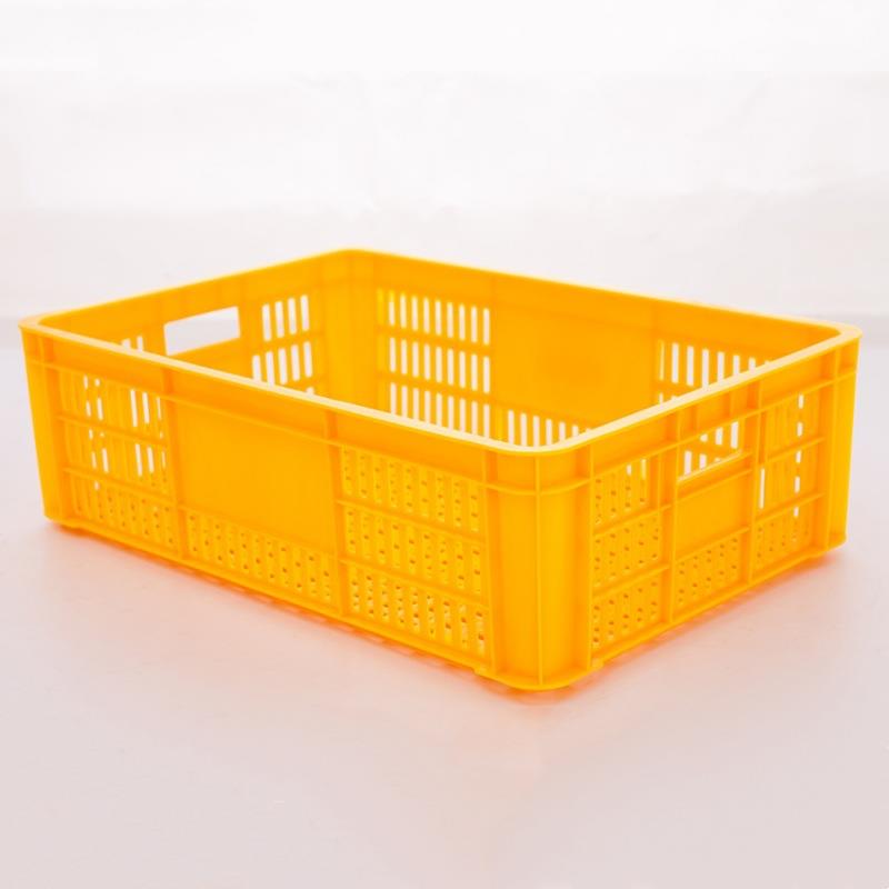 长方形水果菜塑筐工560-170业用空周转筐塑料匡镂子海鲜冷冻龙虾