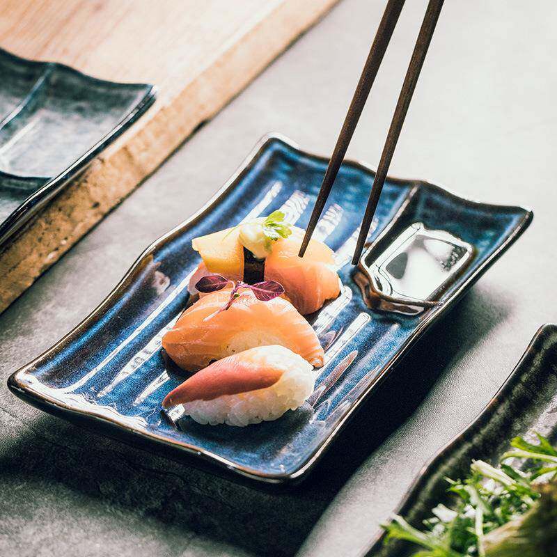 瓷陶日式饺盘带醋碟子蘸酱碟日式蘸料碟GNH创意子高颜值家用饺盘