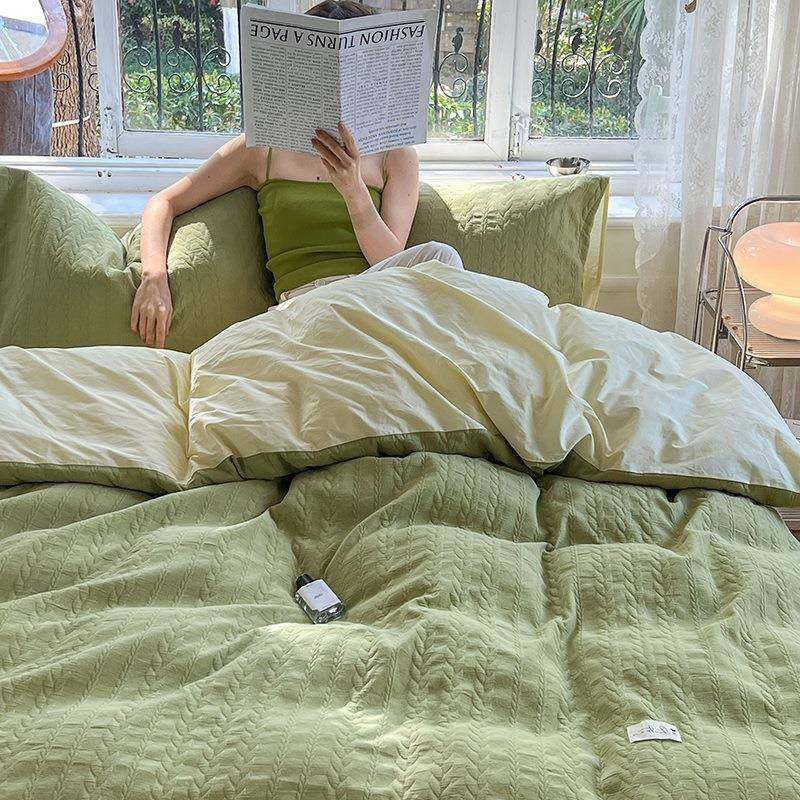 202用MJK5类新款A四件套夏天床上品床单非春被套罩秋三件套3