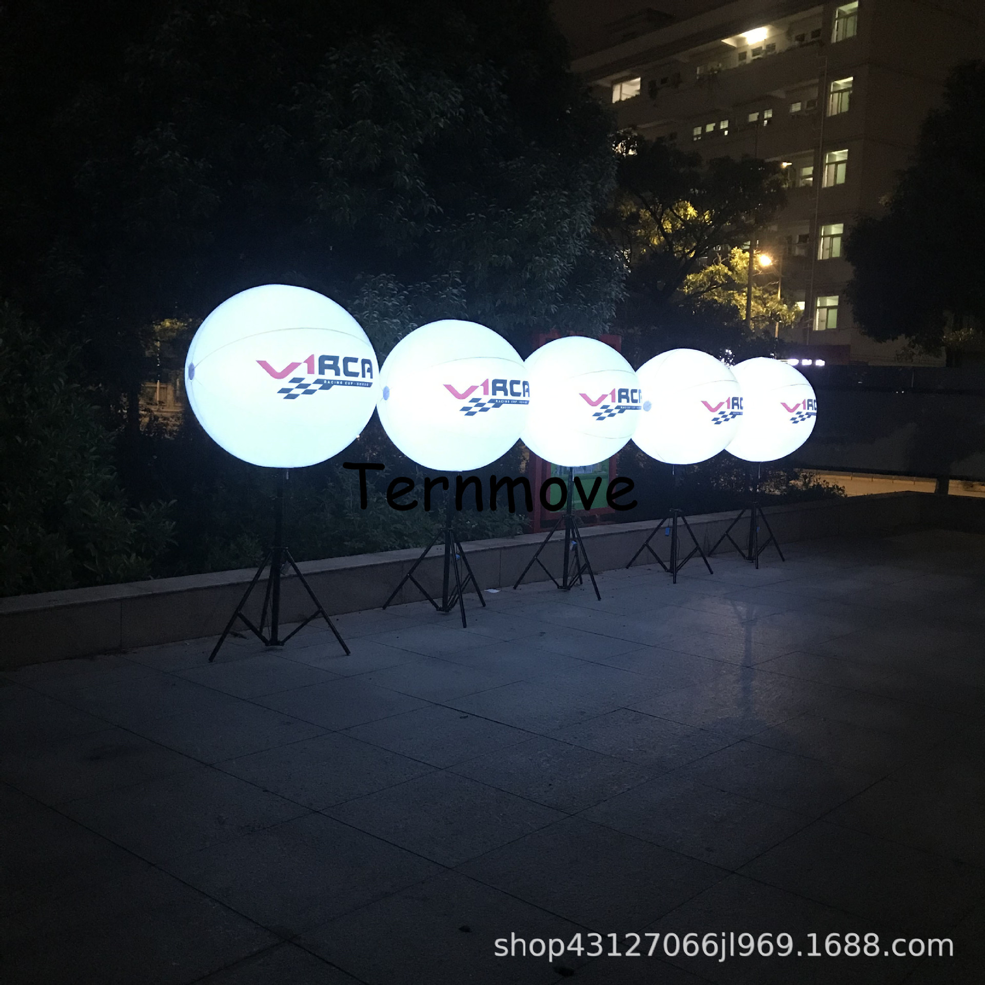 LED发光充气广告气球印字