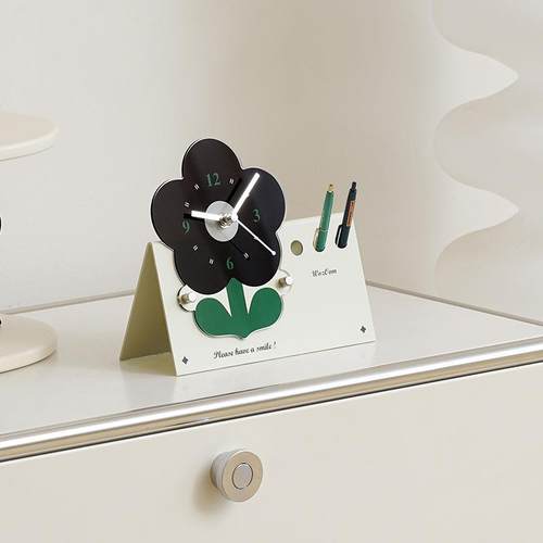 Mane装da玄关时钟摆l件客厅创意摆放d式座钟UME表2025新款电视柜