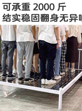 30不锈钢床1.5米1.4单8双DBE人床人现代简约租房公寓网红轻奢铁艺