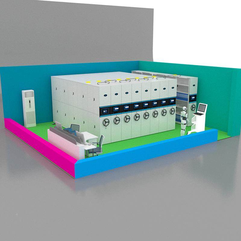 档室一体化搭建自动化档管理QKJ电动案智能手摇式案架智档案能室