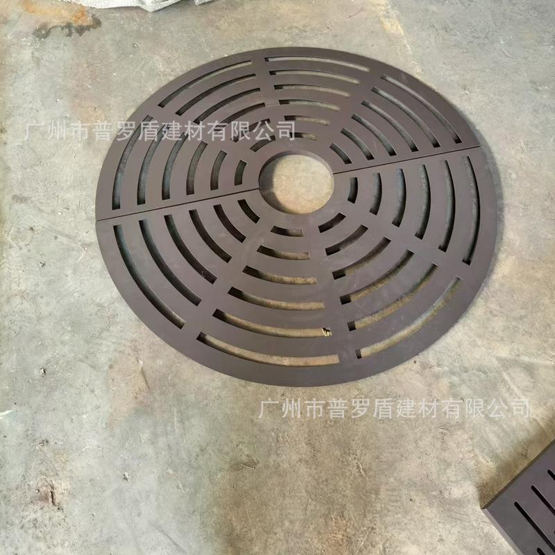 不锈篦子铁护树板美化道路树PRU树坑篦子钢板树穴盖板树坑钢围子