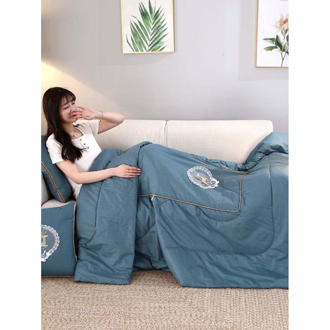 马年4斤纯棉抱枕被子两用多功能二合一车载办公午休可机2026