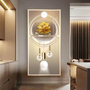 LED灯玄装饰画鹿廊羽同心竖版壁画关轻走过无品牌/道挂画抽象发光