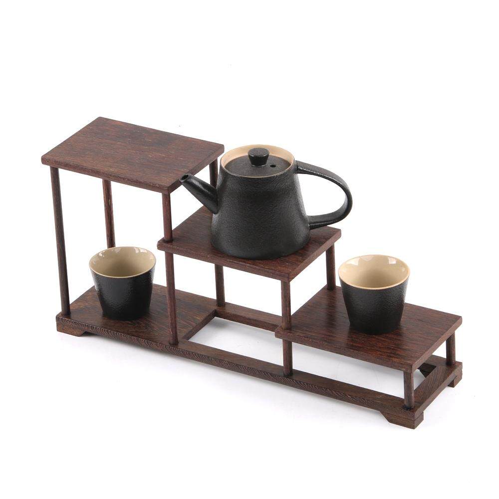鸡翅多木紫砂壶架件子摆茶JMH96236具架茶架实木小博古架阁展示架