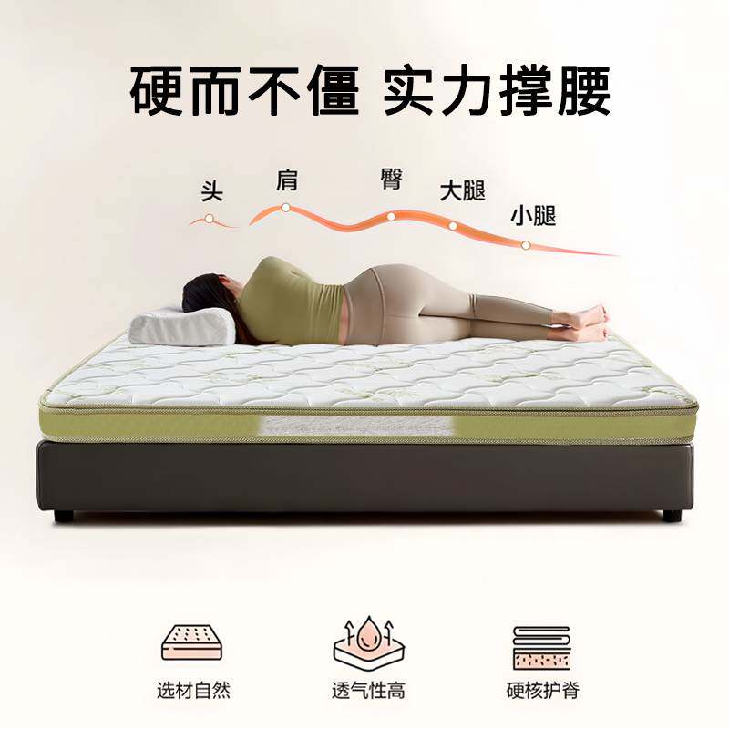 4I代棕棉床垫偏硬护脊腰薄款乳胶家用卧室儿童拆洗10厘米厚折叠单