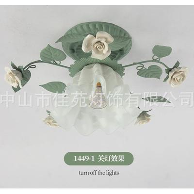 法式道铃吸兰花复古走廊过顶灯美式玄关无品牌/年新款园田简约阳