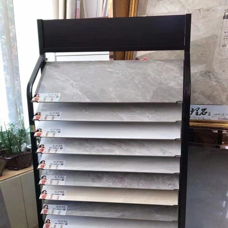 400*800瓷砖展示架陈列架竹木纤维板样板展示架拆装式