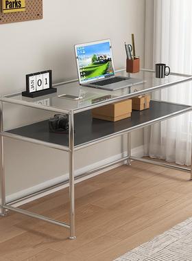 服装店不锈品钢中岛展示台桌饰地流水台电脑面办公梳妆91902落美