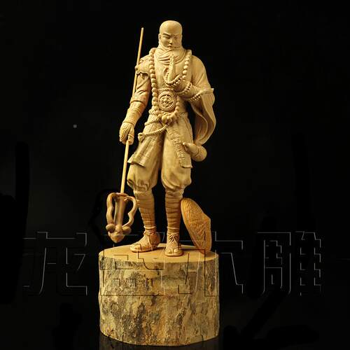 厂黄杨木雕武工艺品工艺文摆玩把DNO玩僧手把件收藏家件