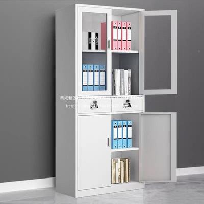 钢制文件柜铁储皮柜子办公室带柜抽书柜无品牌/凭物证柜档案资料