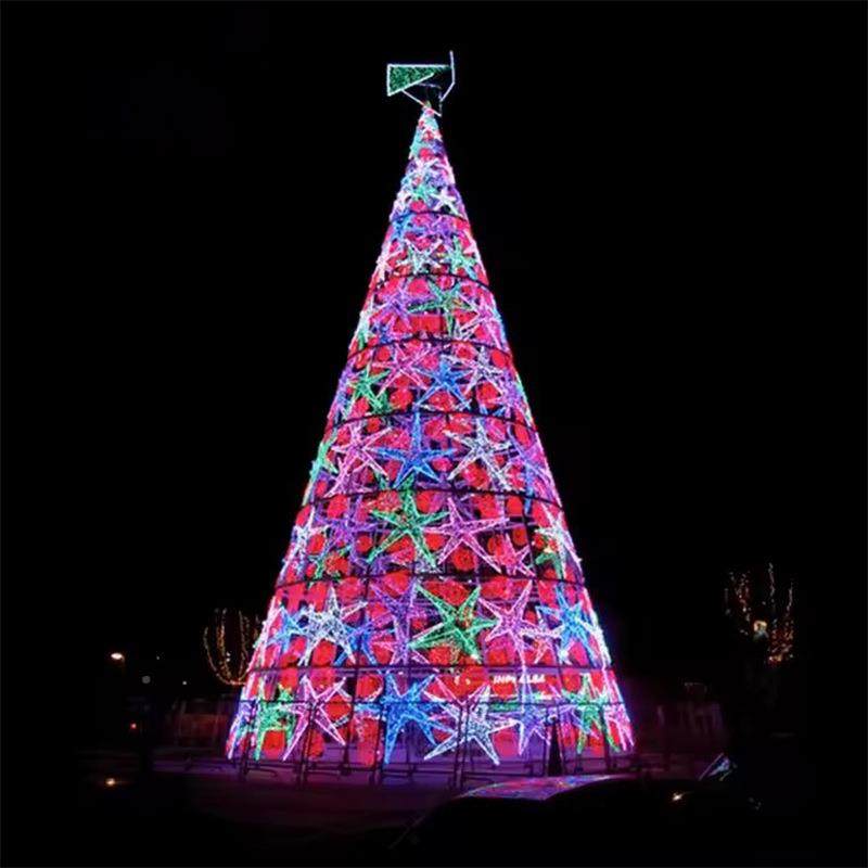 节L户ED大型发框架防水圣诞树光等外灯会灯展广场日MQA装饰摆件