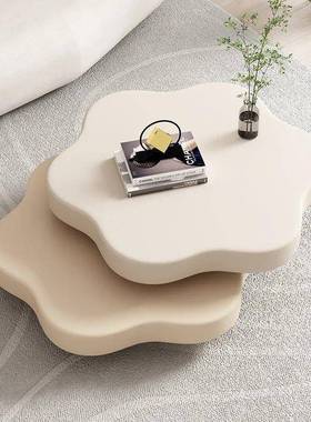 现茶代简约旋茶几网E红客厅家用奶油云朵1级转意式BWM不规则几小