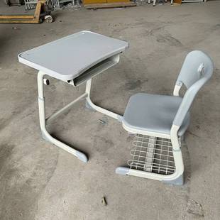 抽芯弯升降课桌椅中小学生上课书桌学校教培辅导机构专用学习桌