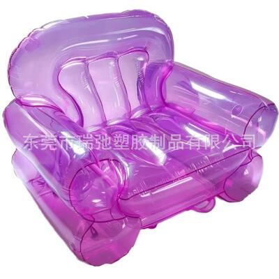 厂家新人充透明沙发PVC单双款折叠户外拍BFO气照网红沙发休闲椅