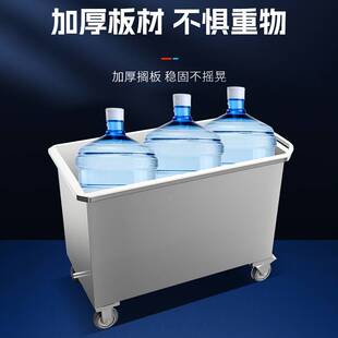 不锈钢储水箱方形蓄水池家用厨房加厚工业储物箱大容量卤煮桶移动