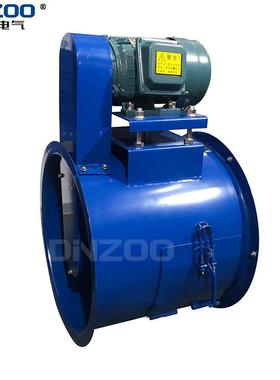 KT40-9道电机外温置轴流风机耐高工业排烟管通排送风轴流FQB风机3