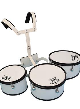 多音鼓号三联鼓背架三音行进鼓101213英SIK寸鼓队四音鼓五联鼓鼓