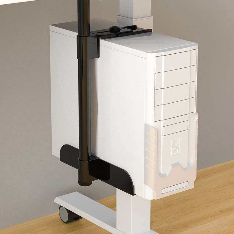 电脑主机托架台式机箱悬空支架悬挂式挂墙置物架桌下固定壁挂吊架