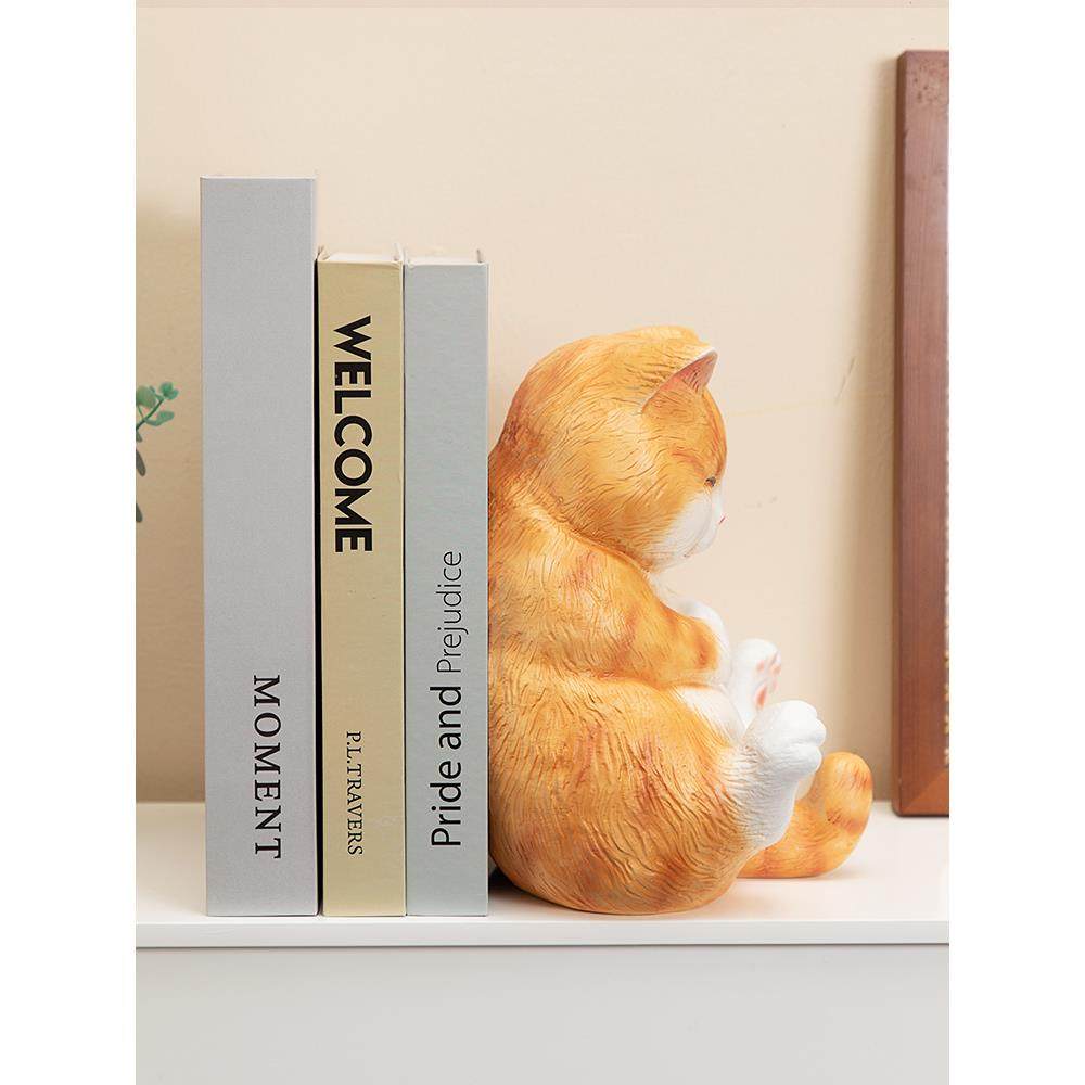 慧心撞HX010783巧聚饰肥猫防门挡卧室客阻门器桌面厅书立装品书靠