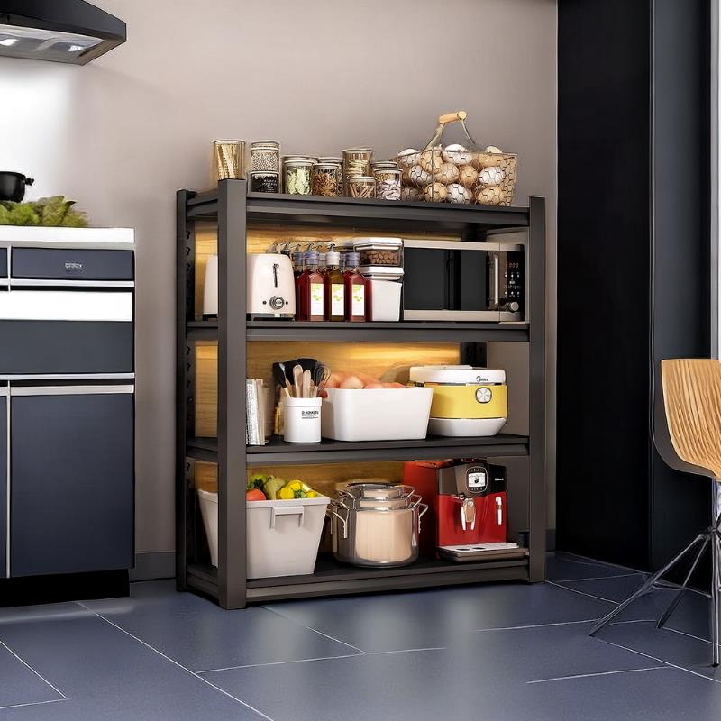 厚厨房用置物架落地多层微波cfzwj22炉收纳架子家料架烤箱锅调架