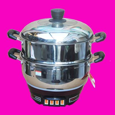 功能电锅不锅家用锅电火锅多电炒AMDG-40锅炒菜蒸煮沾锅一体电锅