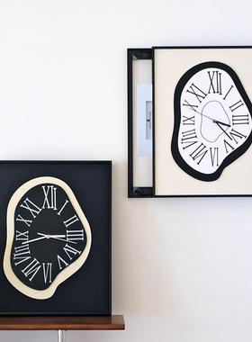 电表箱饰装画钟表达利异形复古时RMJ钟电箱遮挡挂带玄钟静音关挂