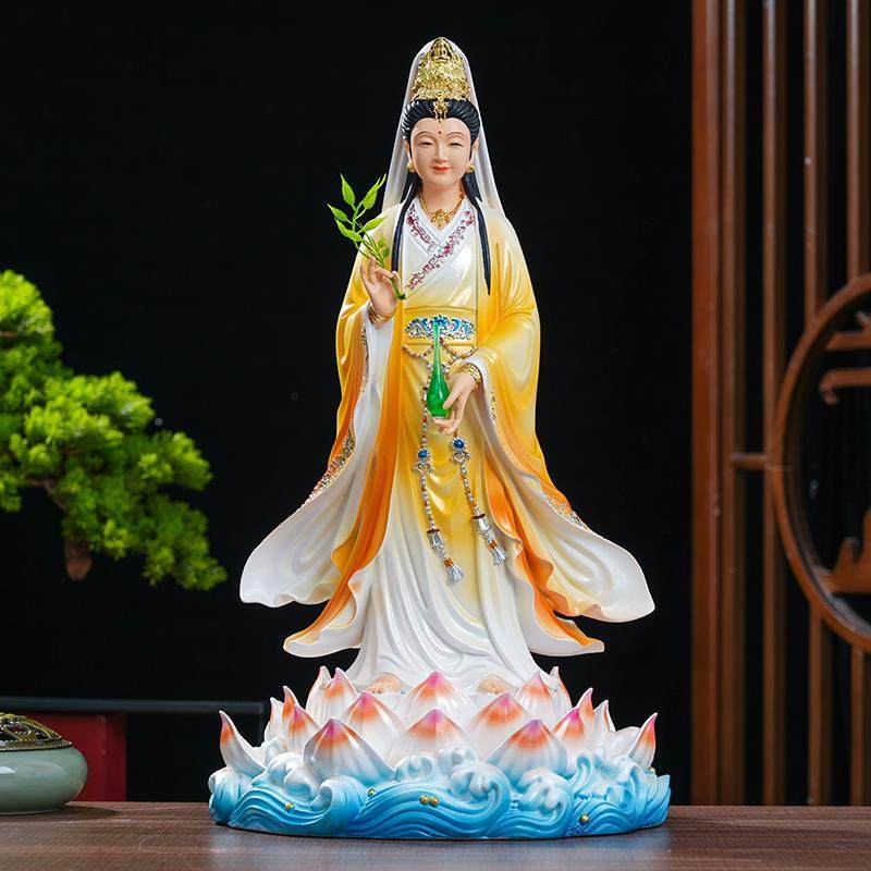 ZDD妙佛善观音娘娘南海像观音菩树脂佛像萨供奉观世音堂神家用摆