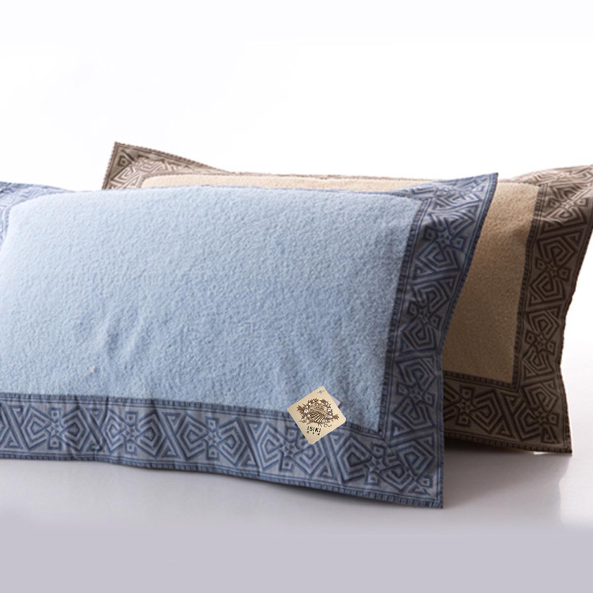 2条金依诗SK4203家艺枕巾全棉软素螺旋长号毛精梳长绒棉越布用越