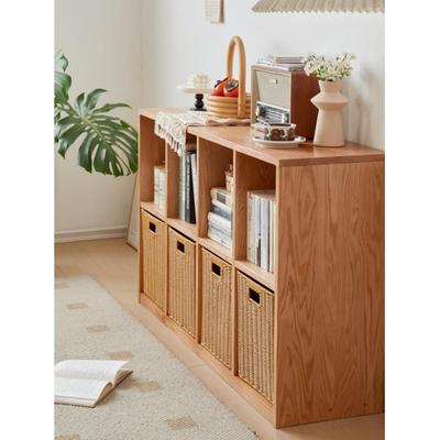 零格子收纳筐编织定制书仿藤编食抽LLX-675 屉式储物盒柜收纳箱方