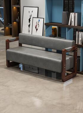 A1L网红廊理发店等候椅闲娱乐发会客休0沙发理容IIO椅等候沙