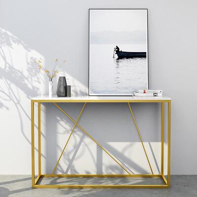 入现代轻奢案大理石玄XGZ21204关桌户客厅靠墙长条长窄条柜简约铁