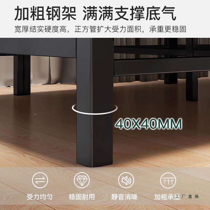 折叠5单床人床简易985家用成双人床1米2人客人临时床硬板床架202