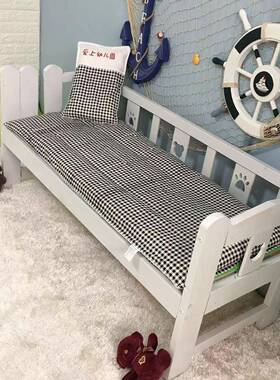 新款幼儿上用品全棉被POT子三件套六件被套o幼床儿园子刺绣lgo