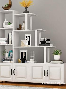 客厅QOF隔断柜置物架架展体示饰架屏风装双面玄关柜酒柜一多层花