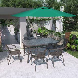 户外椅阳闲台休桌组合庭院简约DYE室外铁艺露天露台餐桌椅花园餐