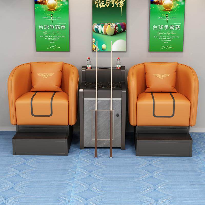 高档球厅台椅观球沙发台球室沙发桌椅自桌gqy3056球室看球加高助