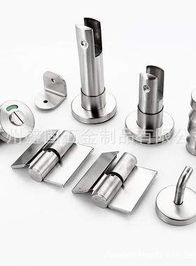 公共卫套生间隔断五金配加件整装304SG不锈钢厚支架脚厕示所指门