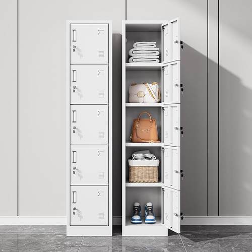 单门更舍储DMG-2024衣柜铁皮柜宿带锁员工物柜钢制柜更衣箱简易办