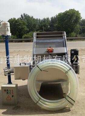 式养殖场粪OUX便脱分水机斜筛液离机猪粪固牛粪干湿分离机