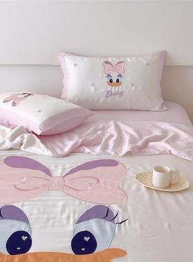 60支兰精天季丝立体卡通被夏夏薄被子天丝88090夏被四件套