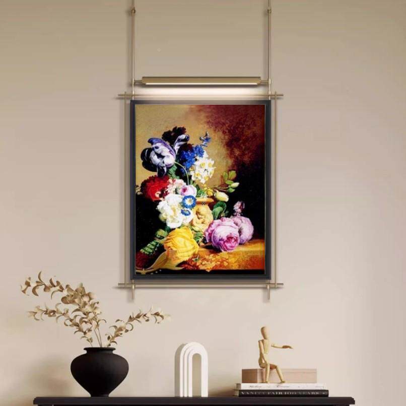 欧式有框玄古典画装饰画客厅画餐厅关挂DBO画壁居挂画喷家绘仿真