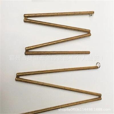 刻船用铜折尺圆杆船测量铜尺叠折测深杆尺用带GDT度量水尺测水深