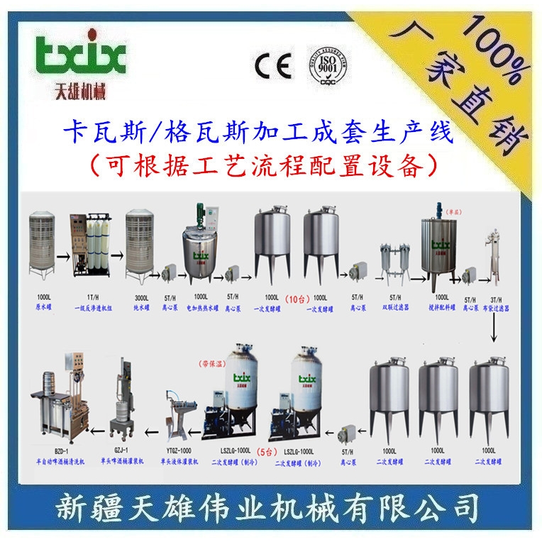 卡瓦斯加工设备 格瓦斯成套设备 新疆卡瓦斯设备 新疆格瓦斯设备