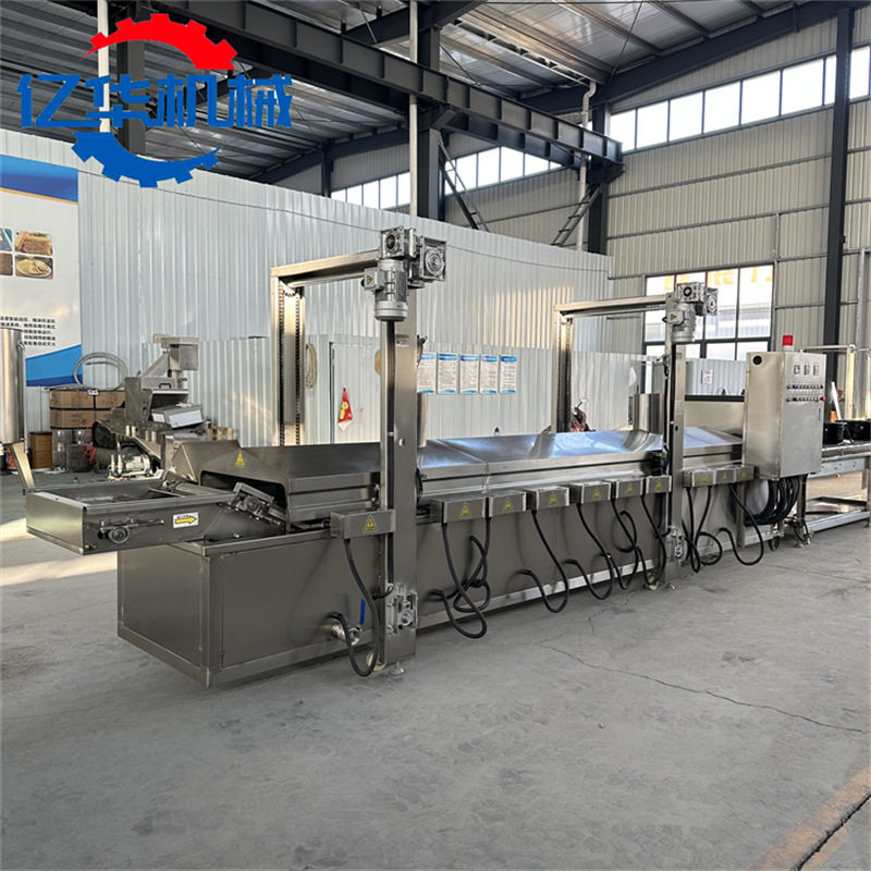 腐竹油炸机 连续式炸豆油皮设备 全自动豆干油炸机源头厂家